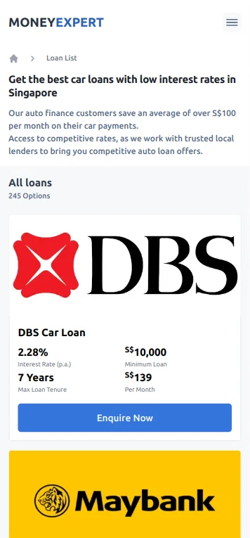 mobile carl loan comparator